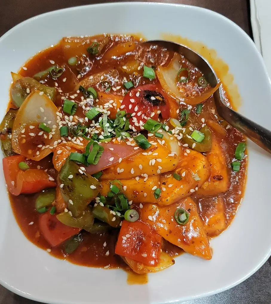 Signature Paneer Chilli at Garlic and Greens Edmonton